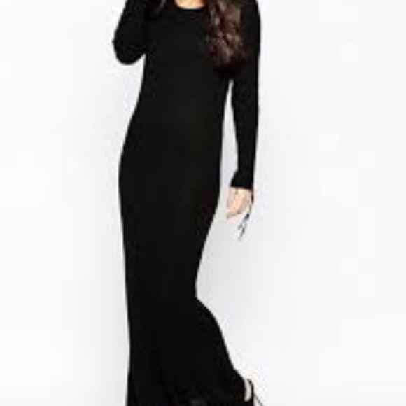 mango black maxi dress